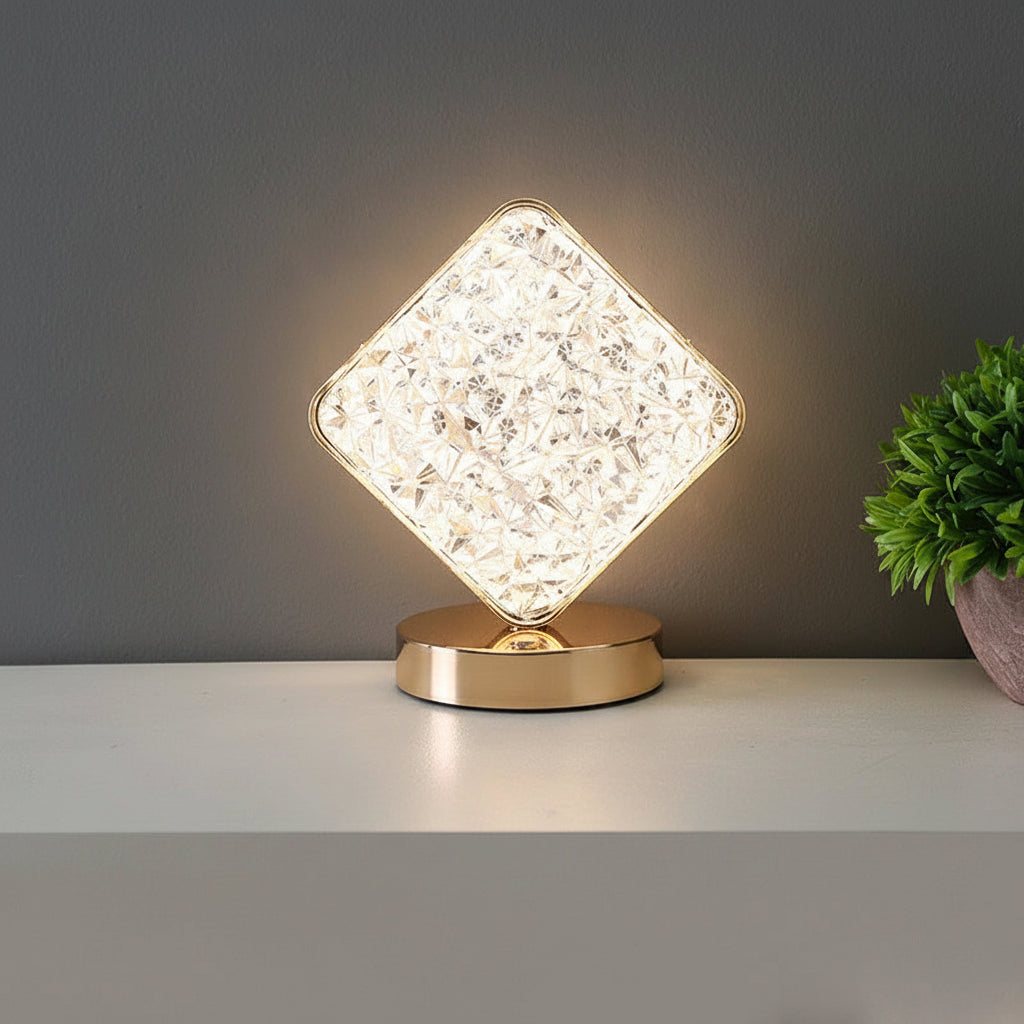 Rechargeable Touch Dimming Lamp with Acrylic Design