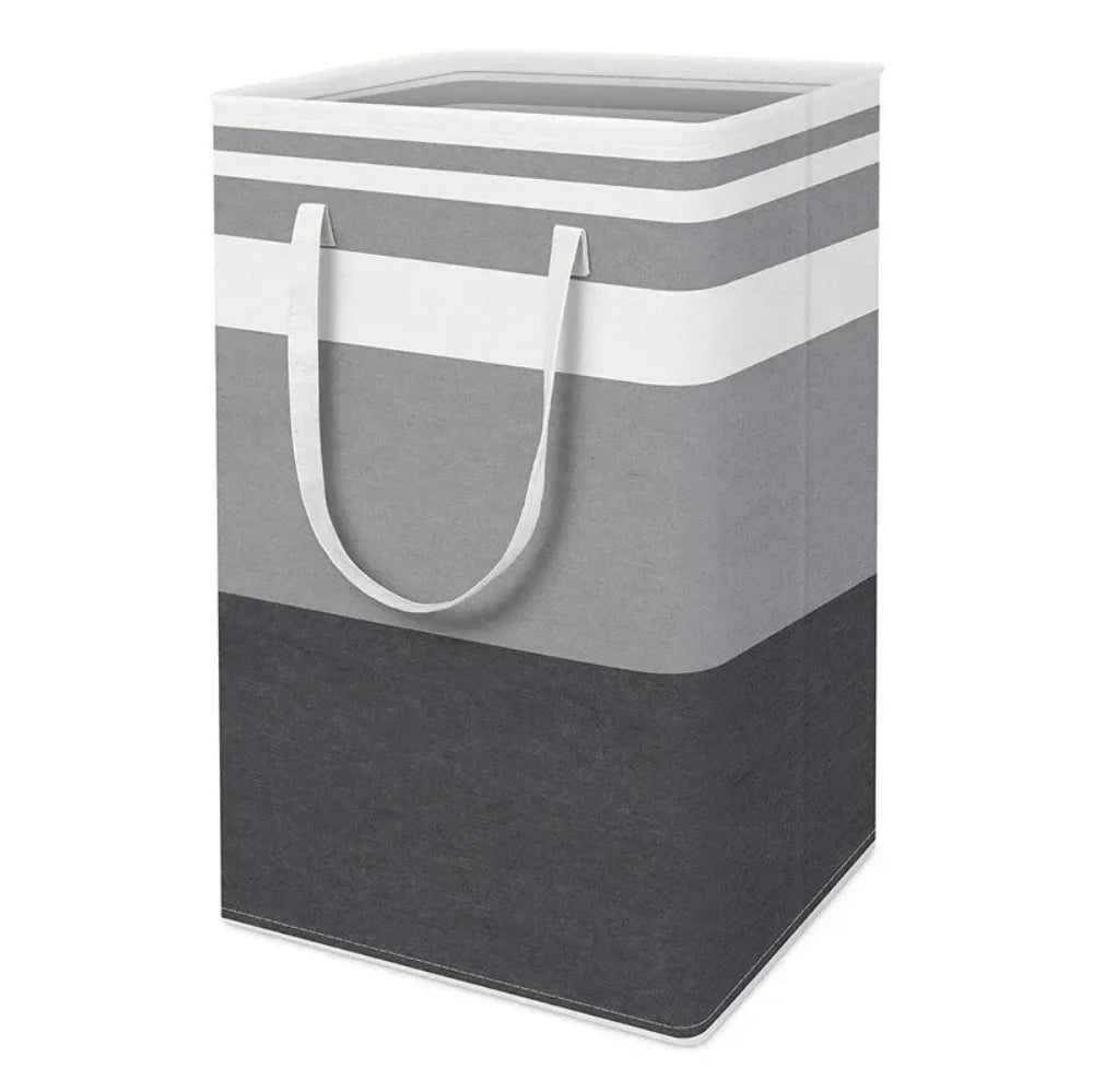 75L Waterproof Foldable Laundry Basket Fabric Clothes Hamper with Handles