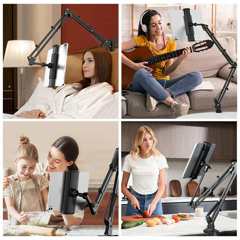 Lightweight Aluminium Tablet Holder for Hands-Free Viewing