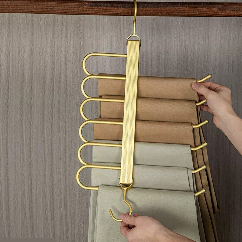 Collapsible Non-Slip Multi-Pants Hanger