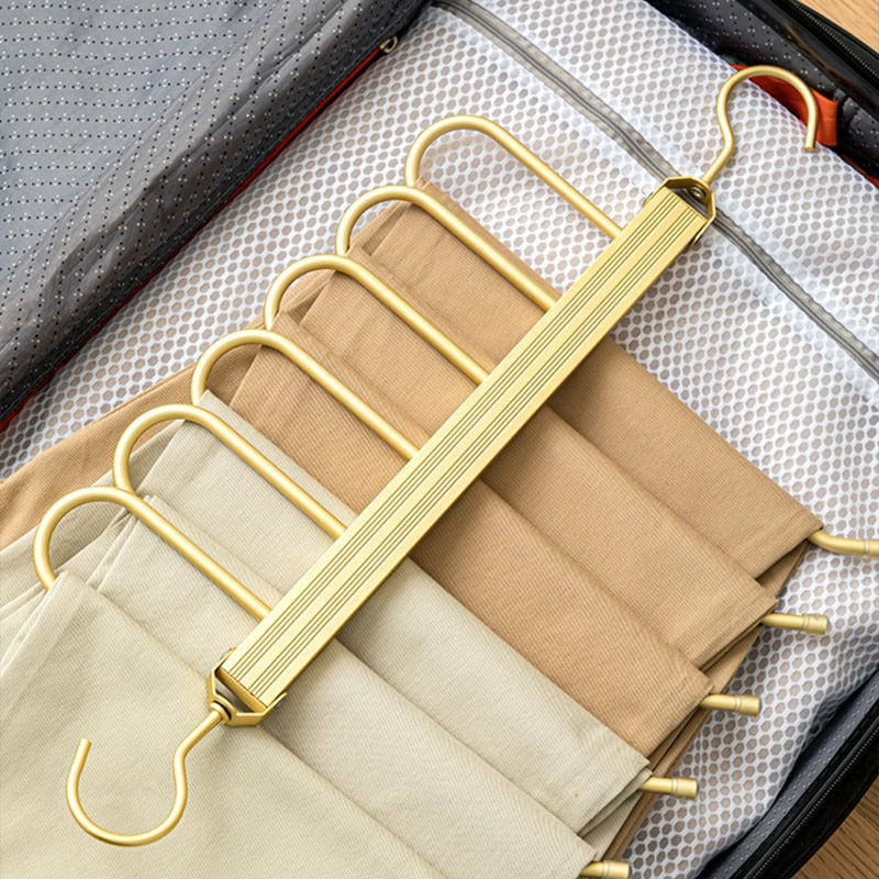 Collapsible Non-Slip Multi-Pants Hanger