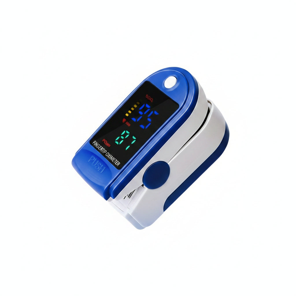 Fingertip Pulse Oximeter for Oxygen Saturation and Heart Rate Monitoring