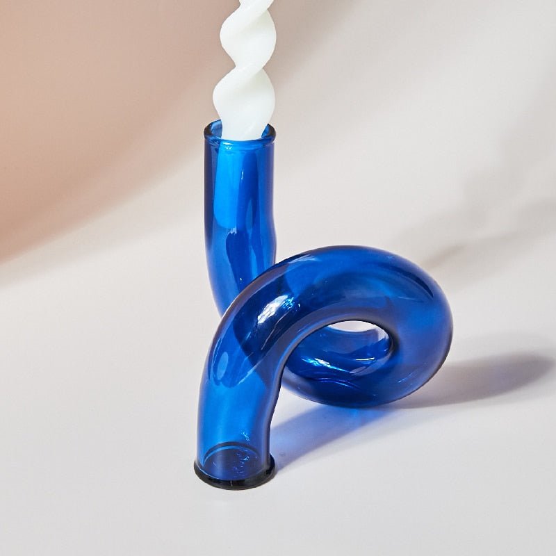 Decorative Candle Holder with Sculptural Minimalist Design
