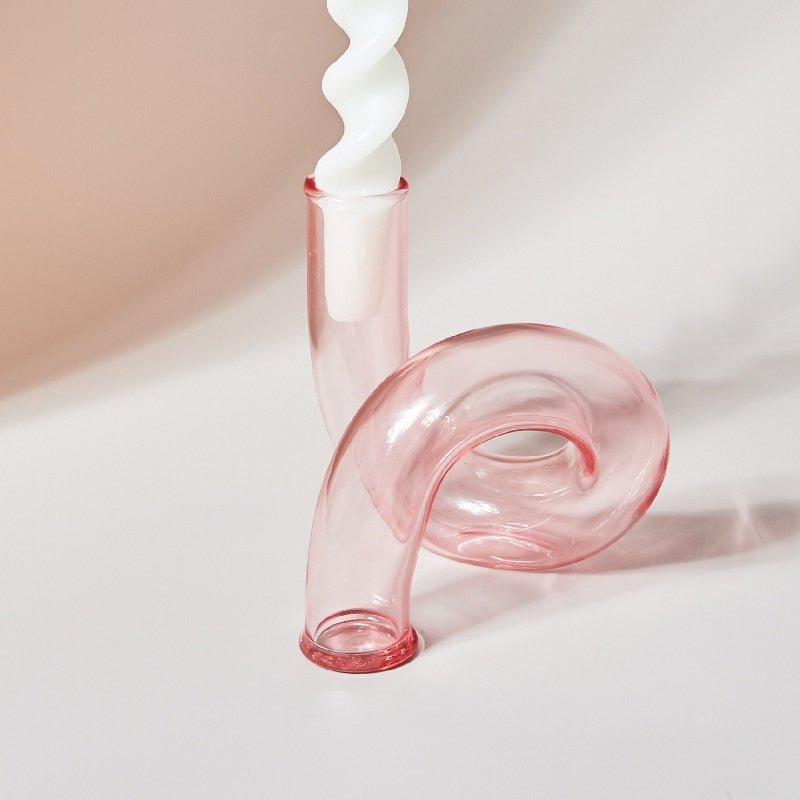 Decorative Candle Holder with Sculptural Minimalist Design