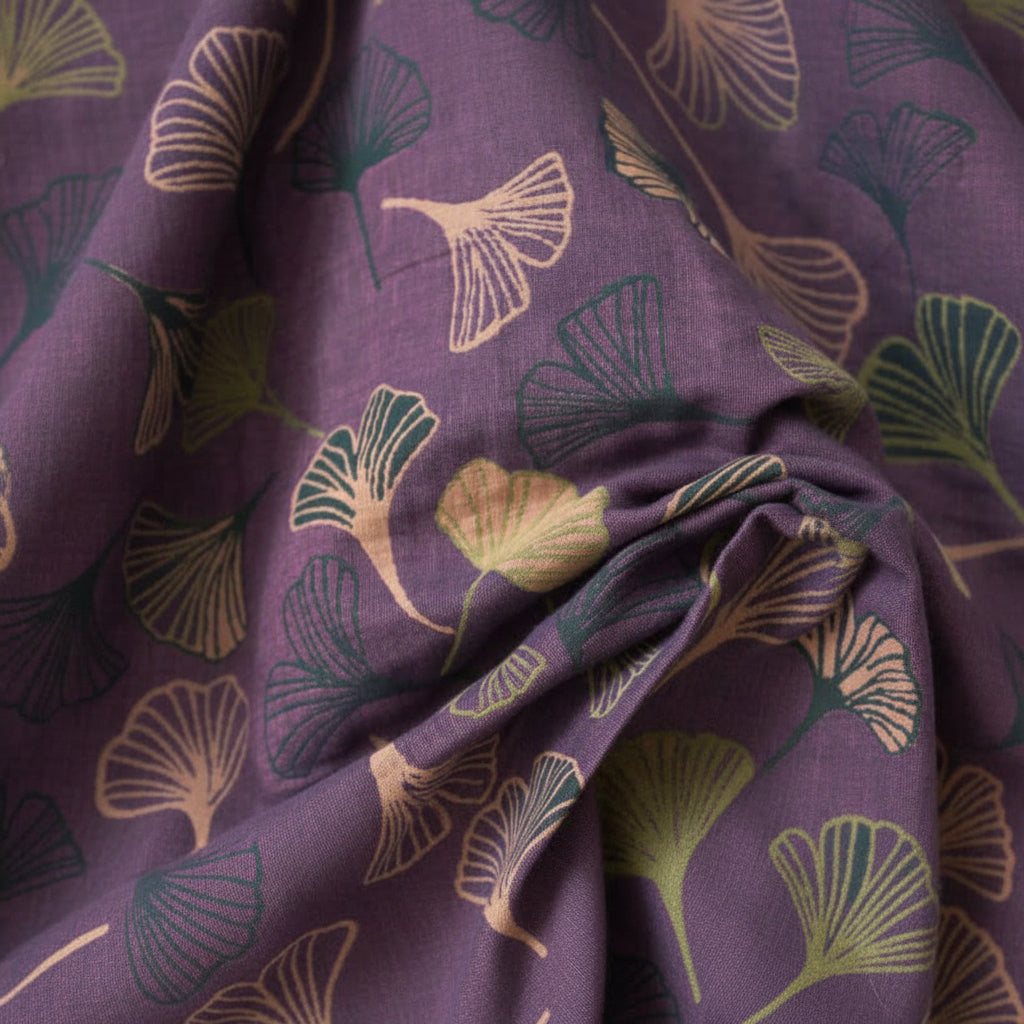 Ginkgo Biloba Leaf Pattern Bathrobe