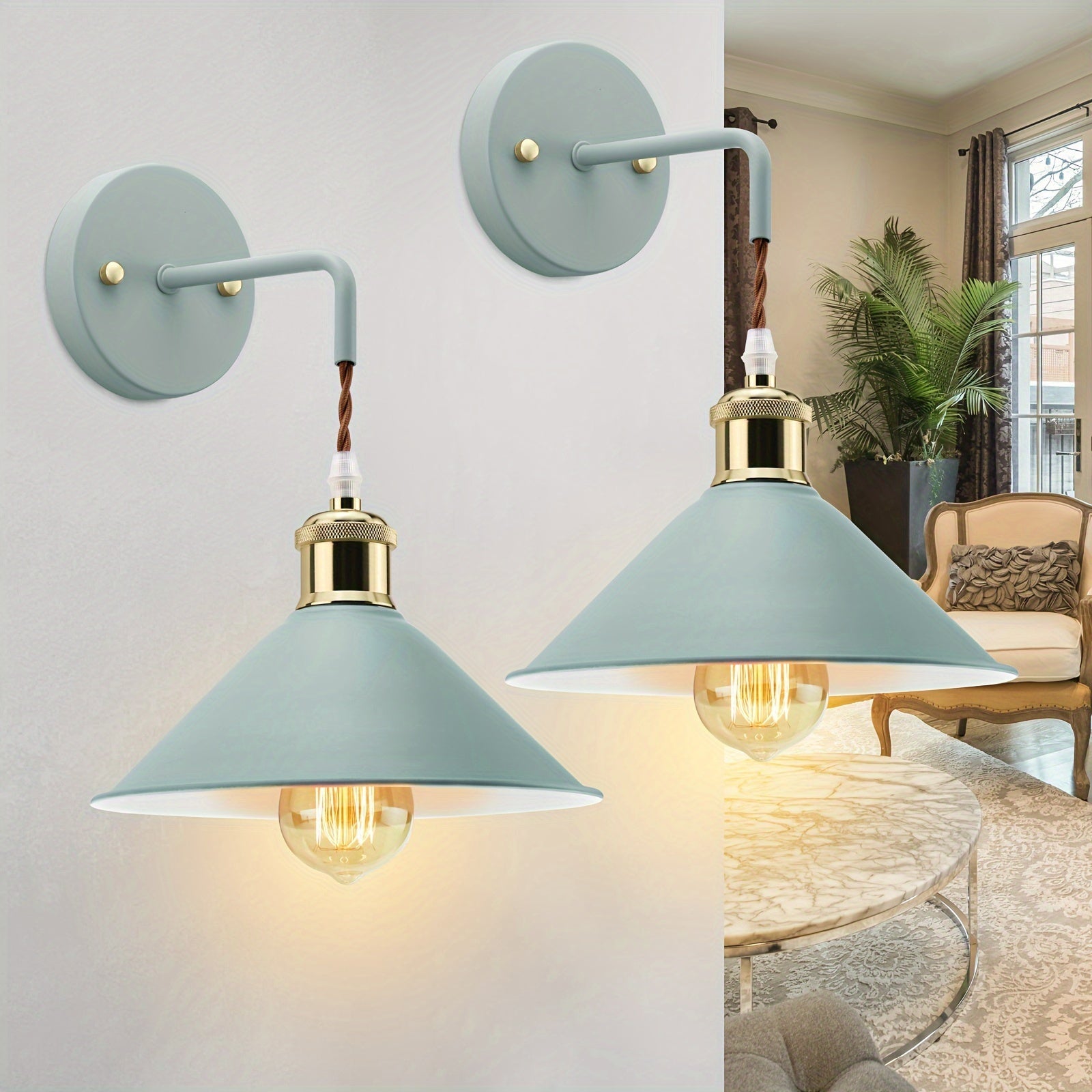 Industrial Metal Wall Sconce Oil-Rubbed Modern Wall Light Fixture