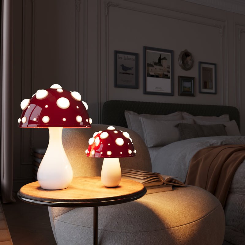 LED Mushroom Table Lamp Warm White Dimmable Decorative Light