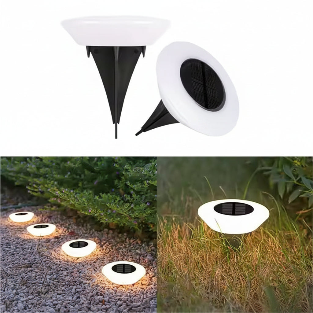 Solar LED Garden Stake Light with Automatic Dusk Sensor and IP44 Rating