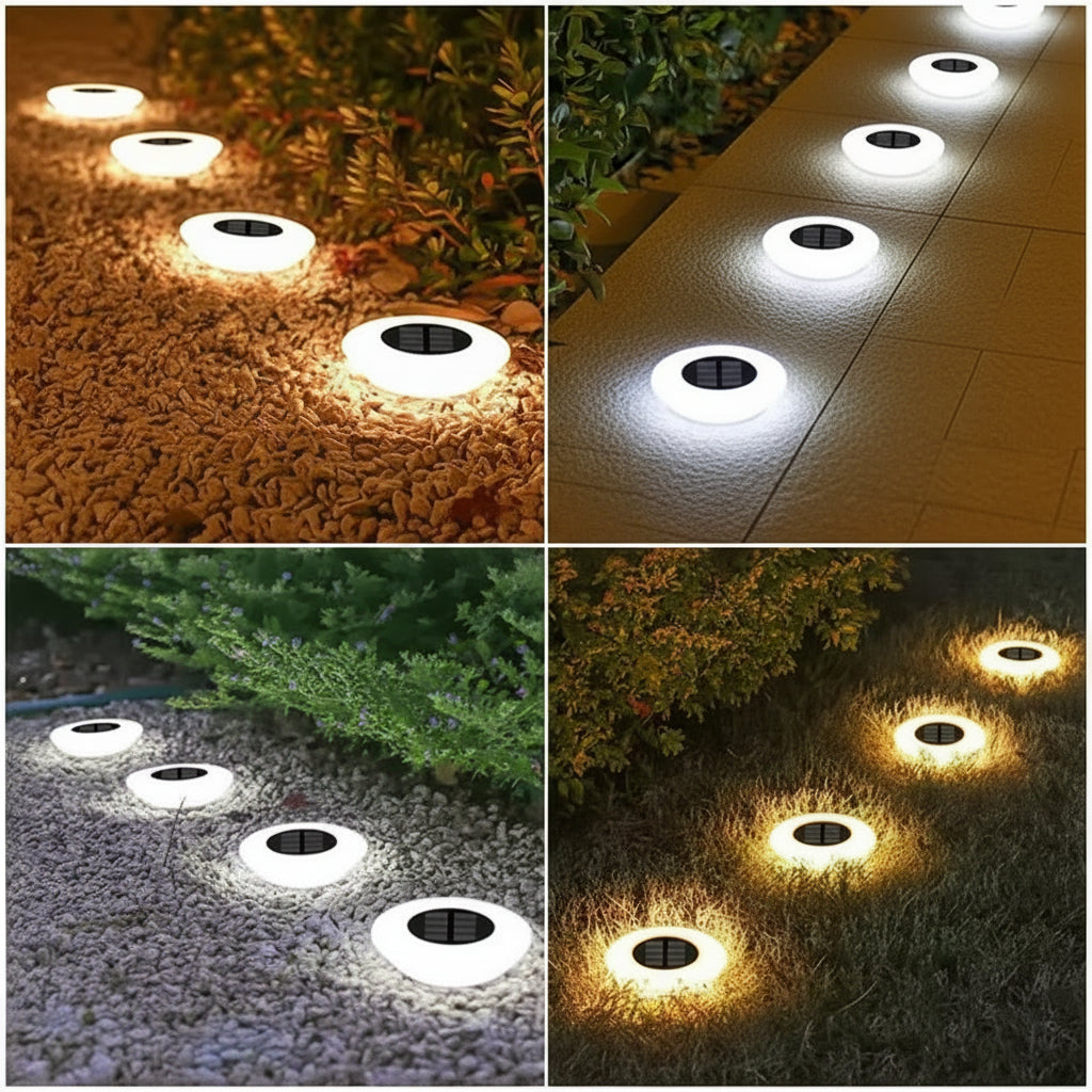 Solar LED Garden Stake Light with Automatic Dusk Sensor and IP44 Rating