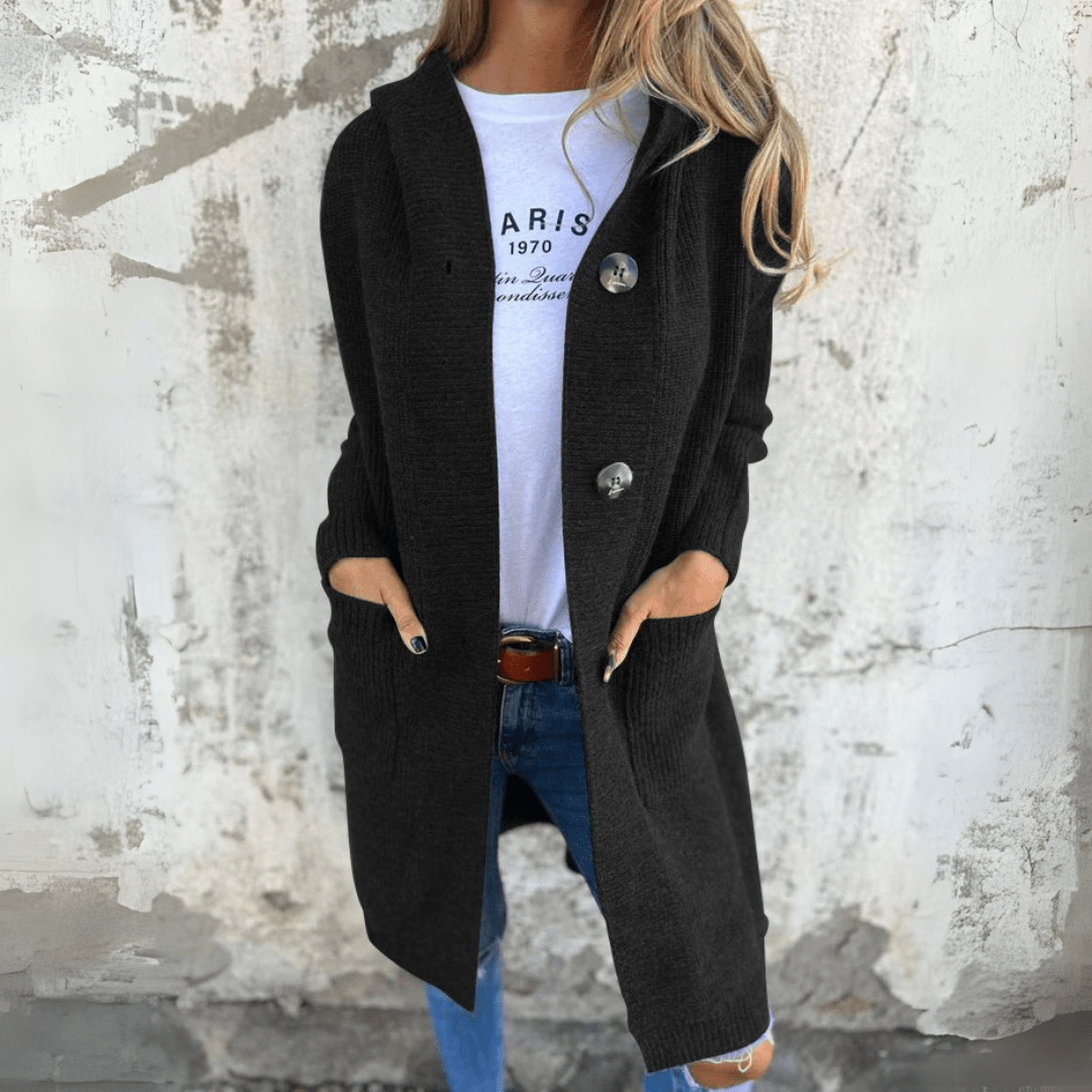 Women's Long Knit Cardigan with Pockets