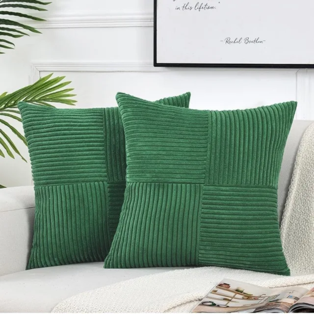 Luxury Cushion Covers | Striped Throw Pillow Covers with Soft Texture