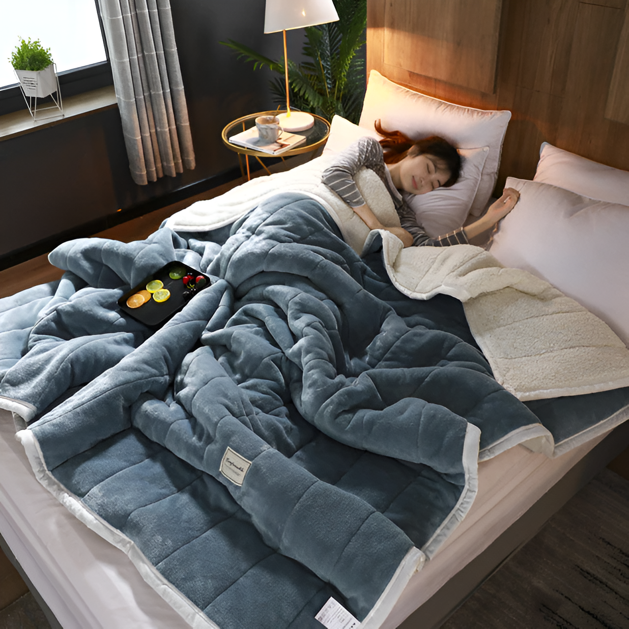 Luxury Sherpa Fleece Blanket Super Soft Warm Throw Blanket