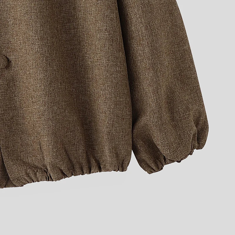 Men’s Button-Front Knit Jacket