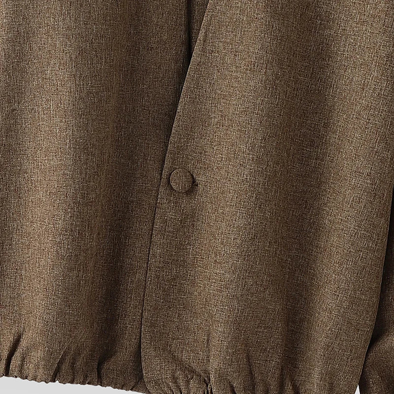 Men’s Button-Front Knit Jacket