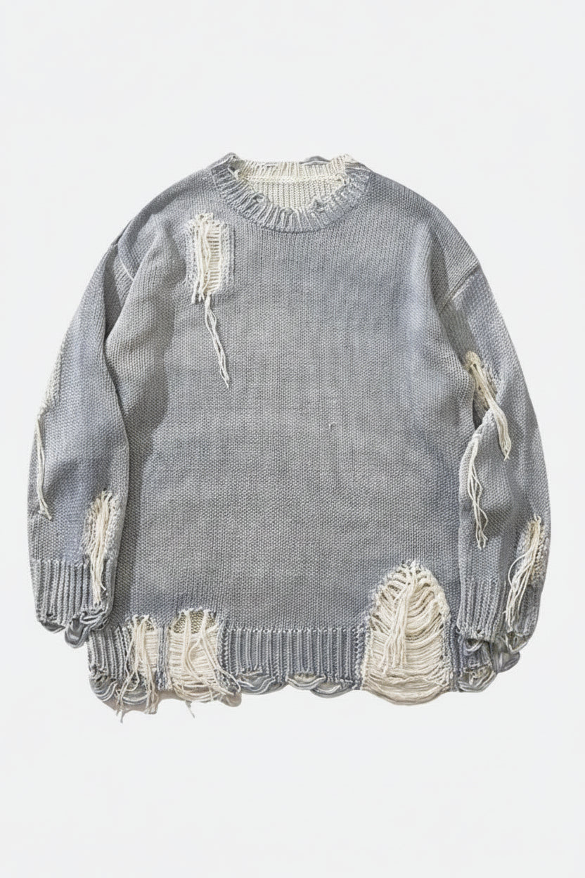 Men's Distressed Grunge Sweater