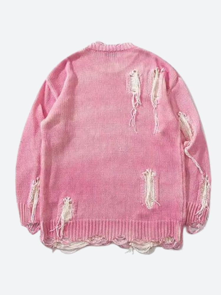 Men's Distressed Grunge Sweater
