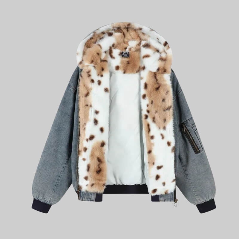 Men’s Fur-Lined Denim Jacket