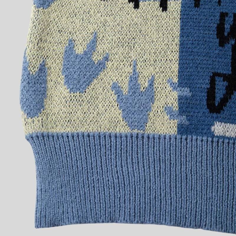 Men's Graphic Dinosaur Sweater