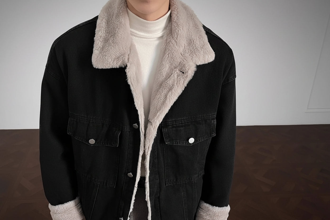 Men’s Sherpa Denim Jacket