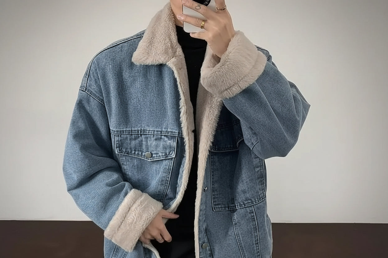Men’s Sherpa Denim Jacket