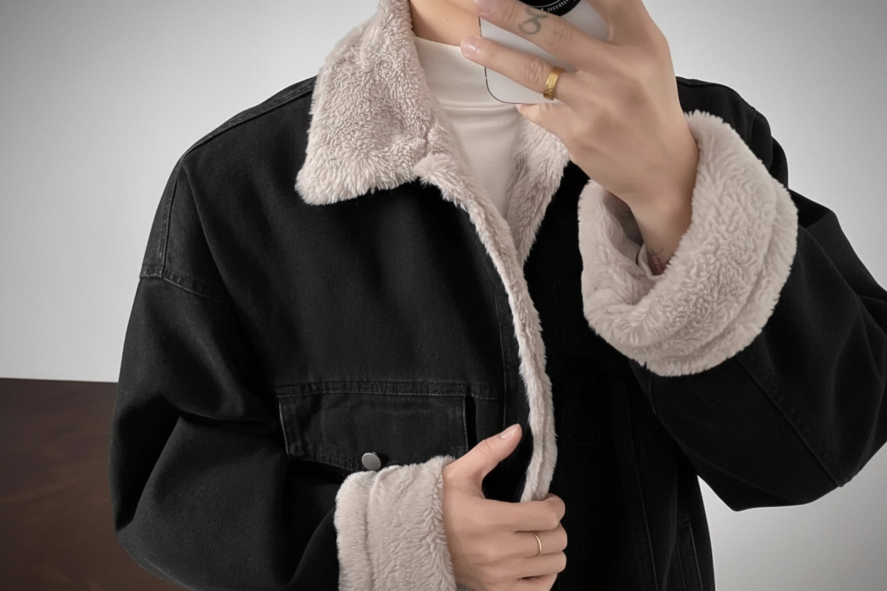 Men’s Sherpa Denim Jacket