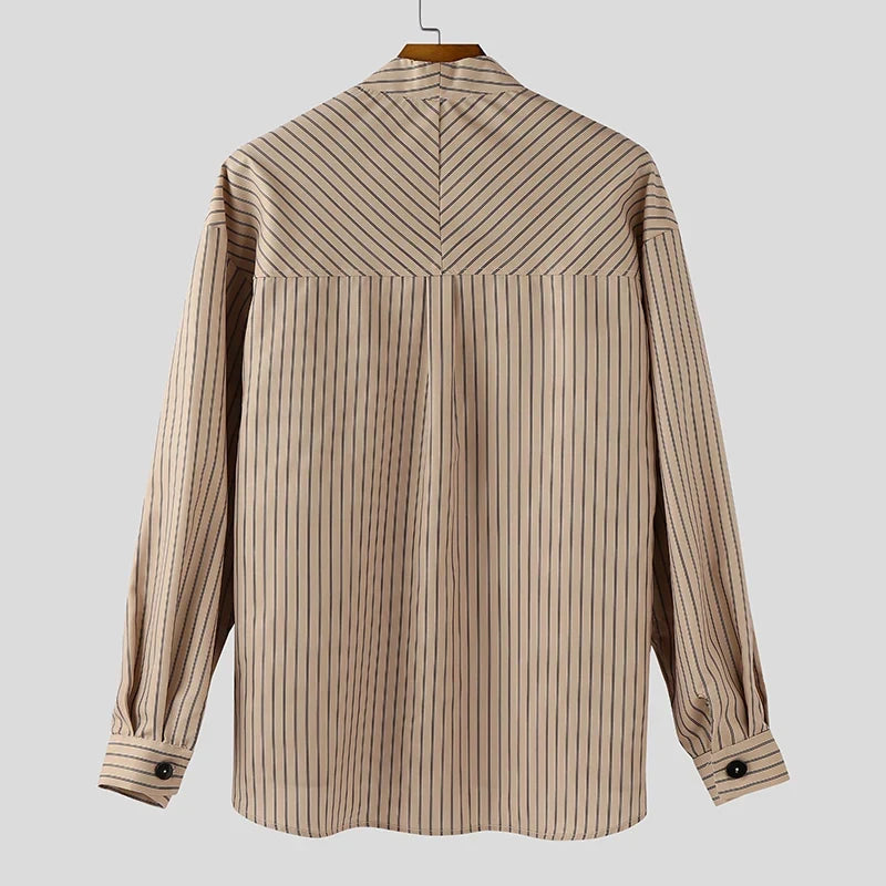 Men’s Vertical-Striped Shirt