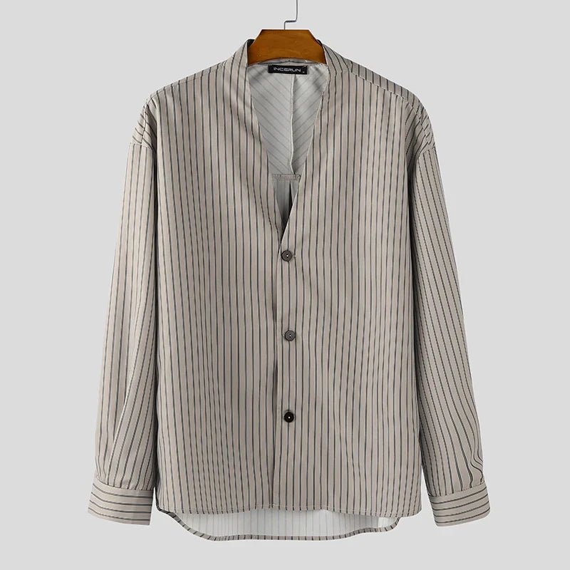 Men’s Vertical-Striped Shirt