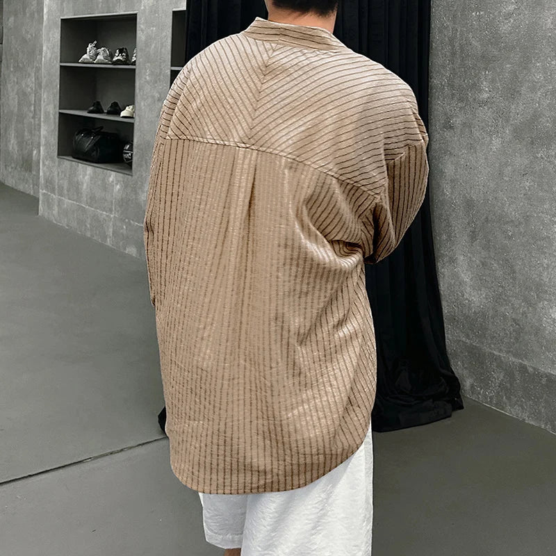Men’s Vertical-Striped Shirt
