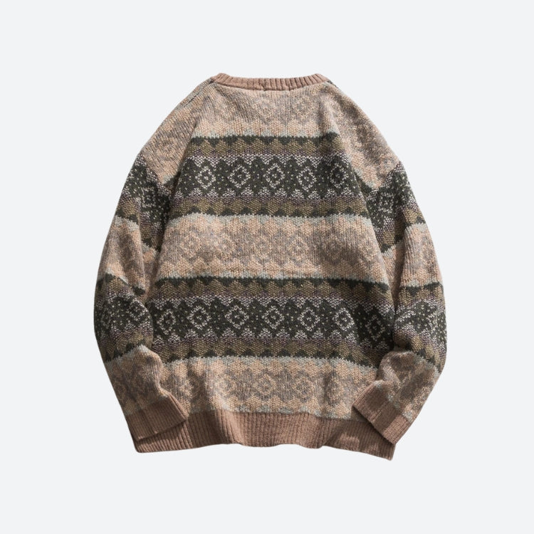 Men's Vintage Jacquard Sweater