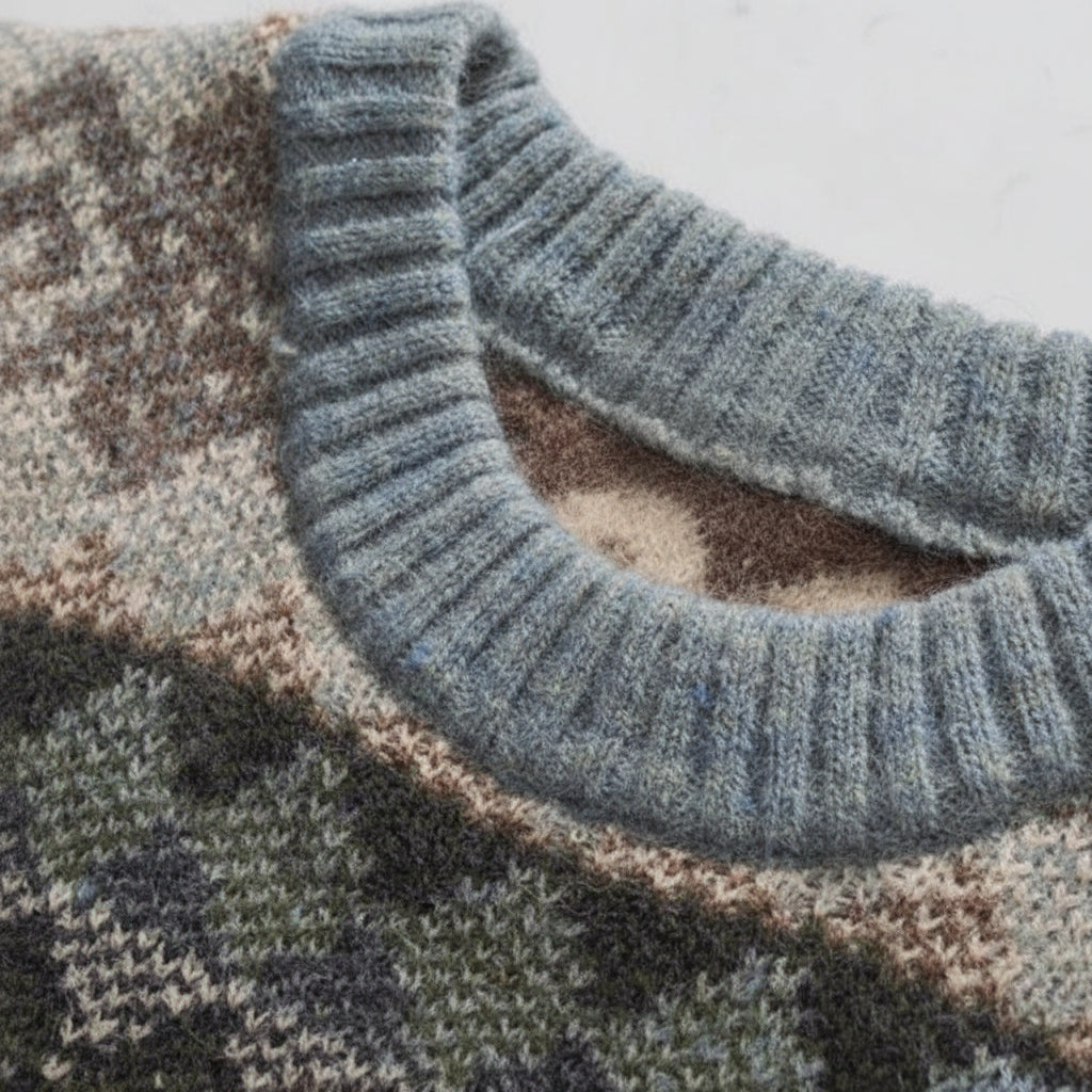 Men's Vintage Jacquard Sweater