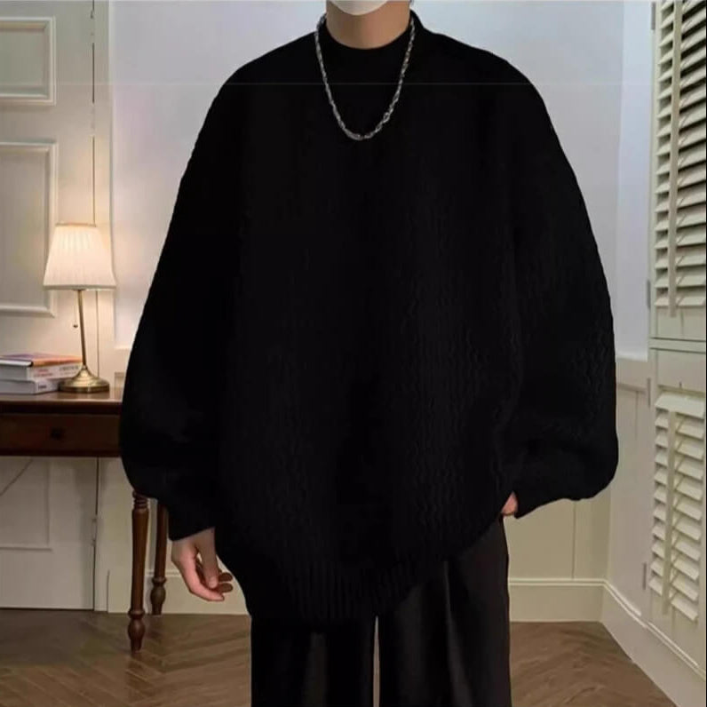 Men’s Wavy Knit Sweater