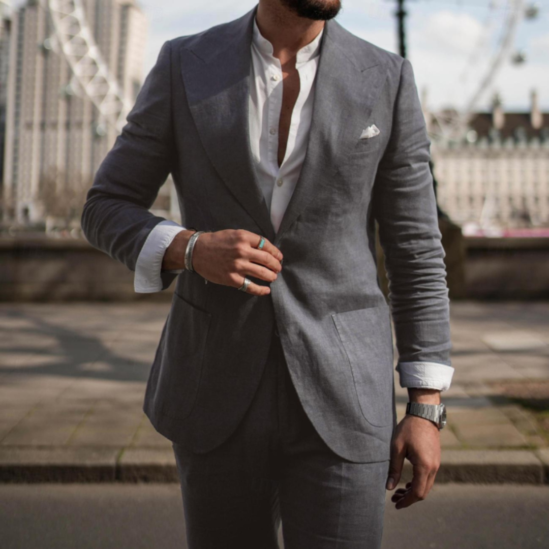 Men’s Vintage-Style 3-Piece Wedding Guest Suit