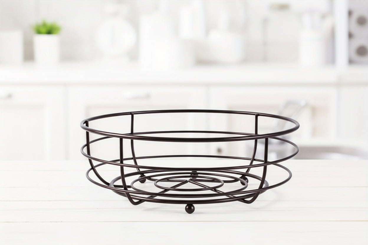Metal Kitchen Organizer for Fruit and Bread Storage