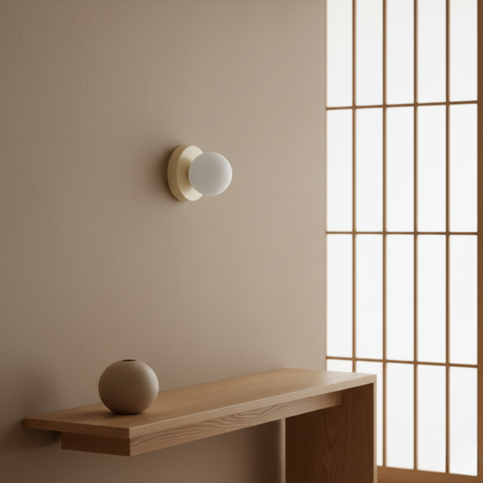 Frosted Glass Globe Wall and Ceiling Light