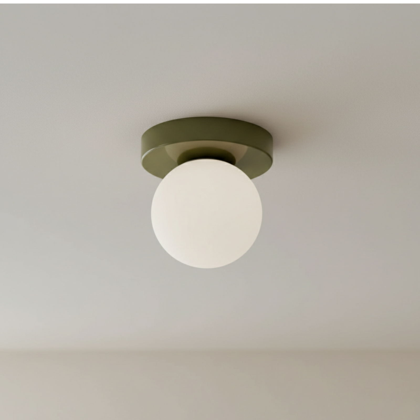Frosted Glass Globe Wall and Ceiling Light