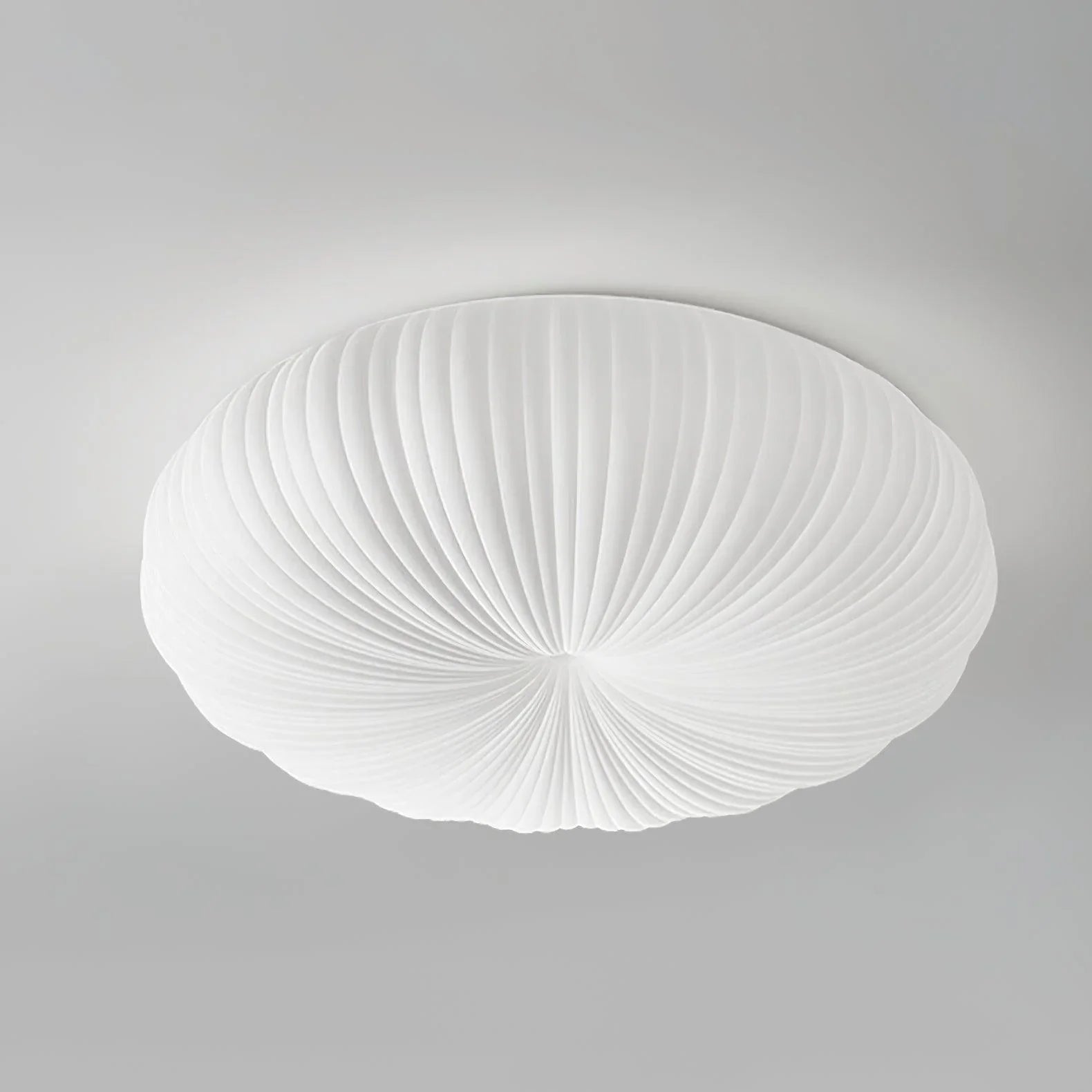 Minimalist Shell-Inspired Ceiling Light with Organic Japandi Design