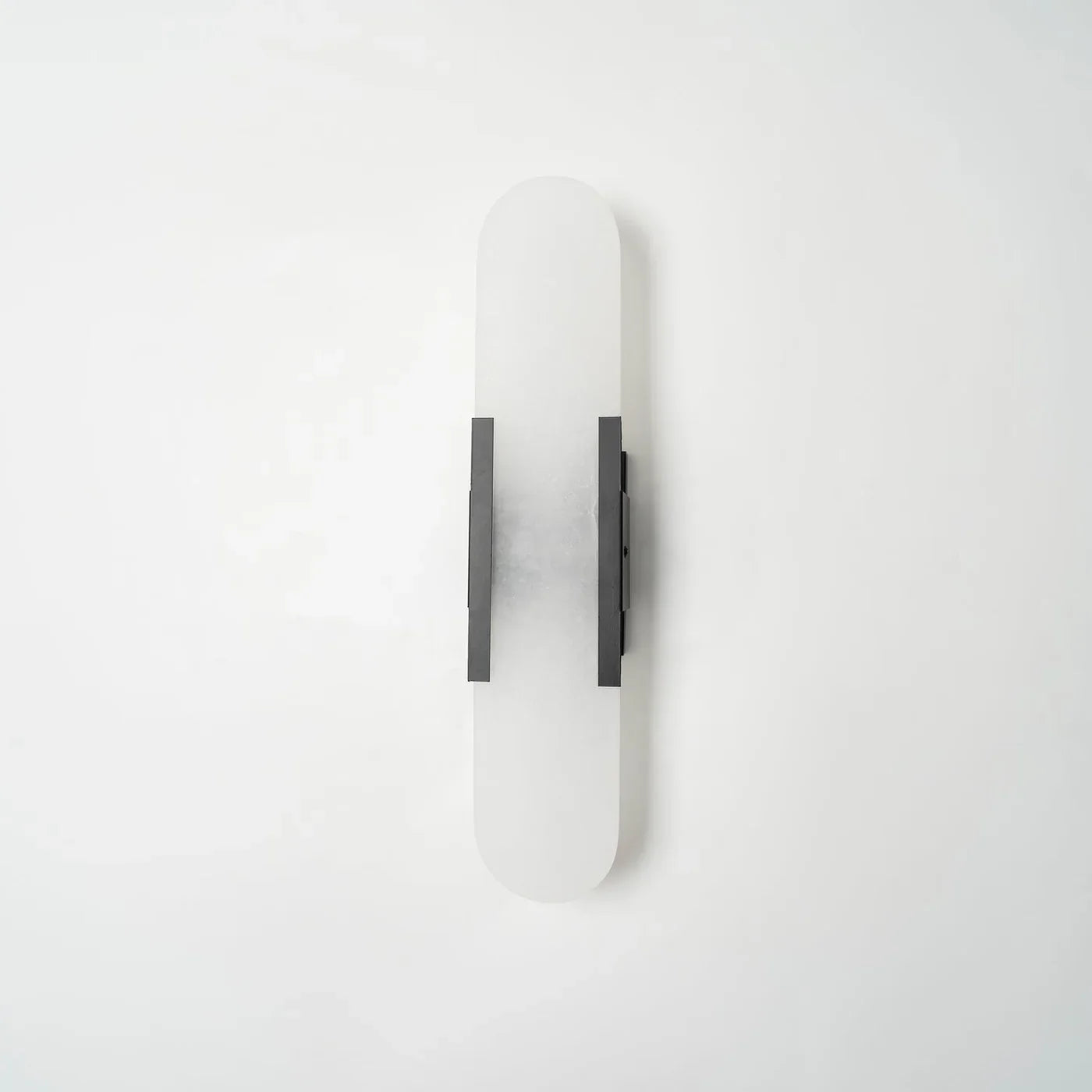 Modern Alabaster Wall Light with Gold Details