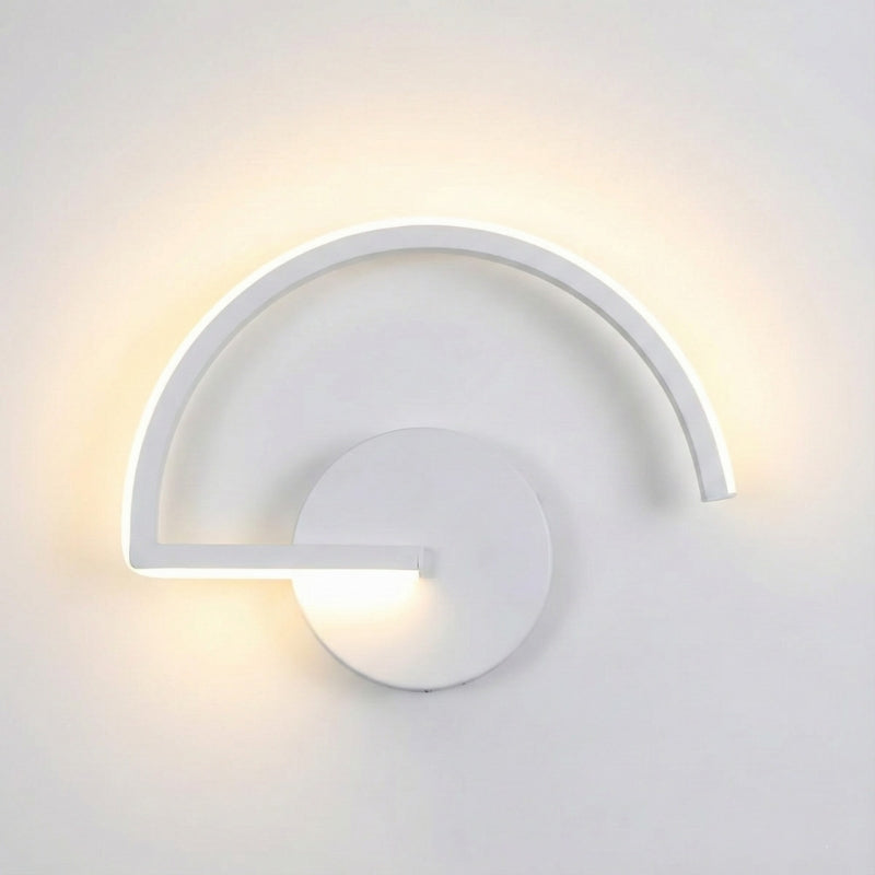 Modern Curved Geometric LED Wall Light