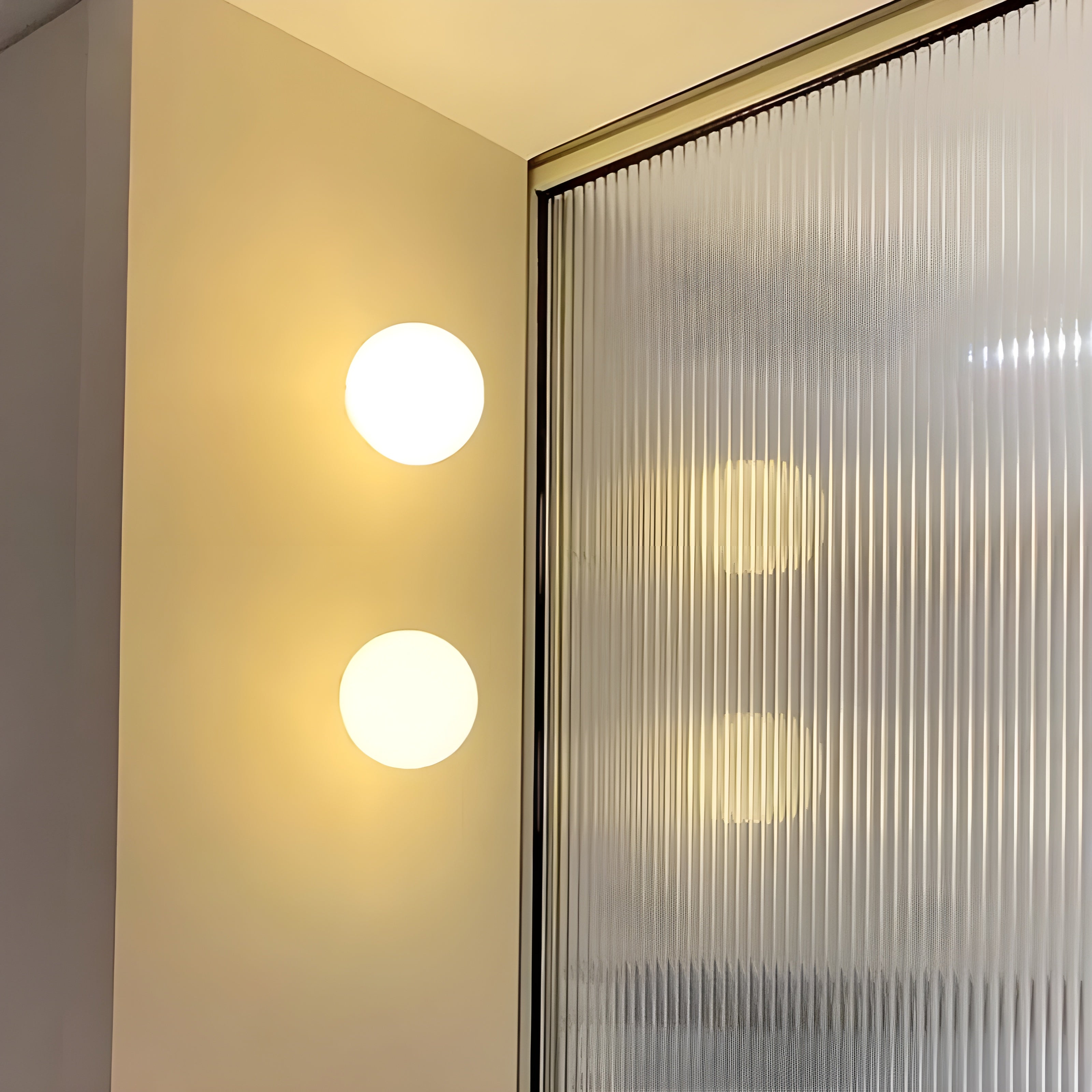 Modern Frosted Glass Wall Light