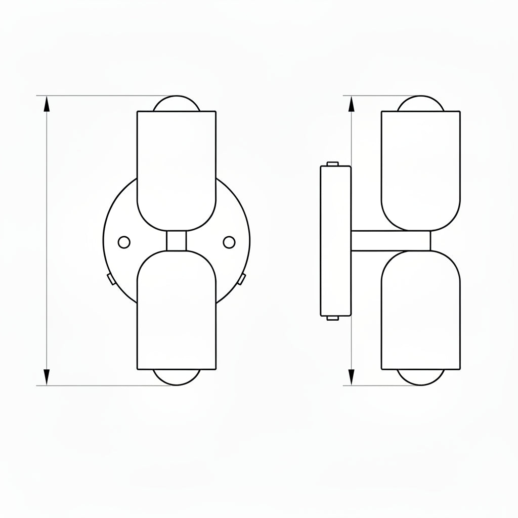 Modern Japandi Upward Wall Light