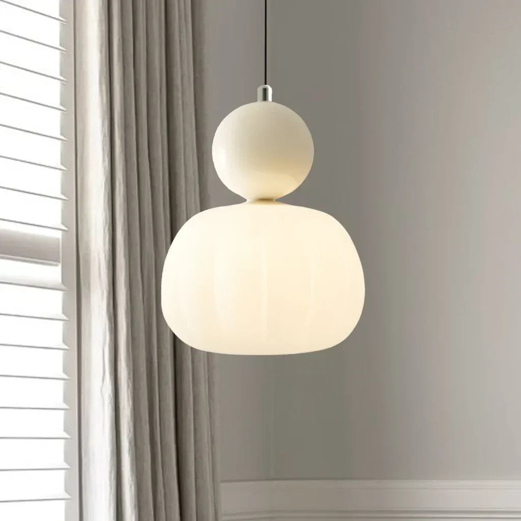 Modern Nordic LED Glass Ceiling Lamp with Adjustable Cord