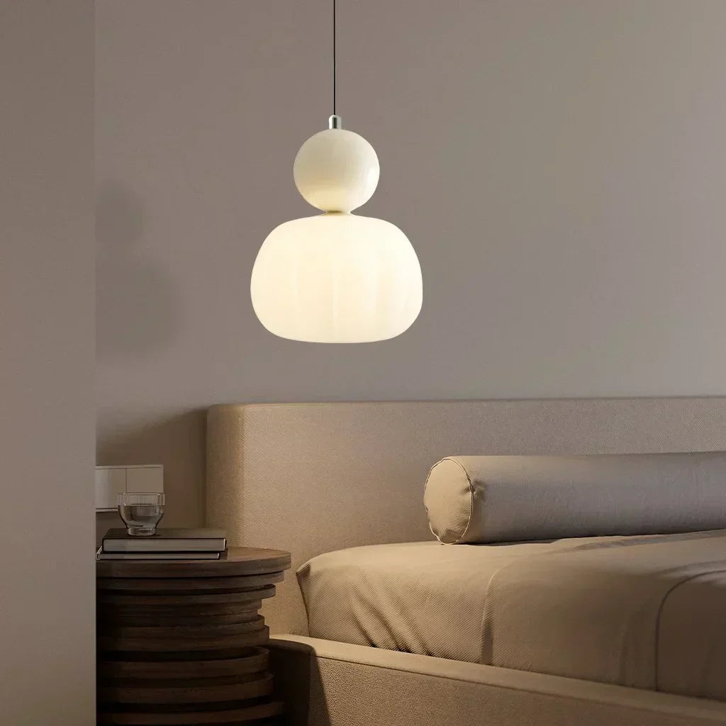Modern Nordic LED Glass Ceiling Lamp with Adjustable Cord