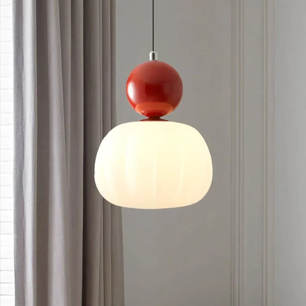 Modern Nordic LED Glass Ceiling Lamp with Adjustable Cord