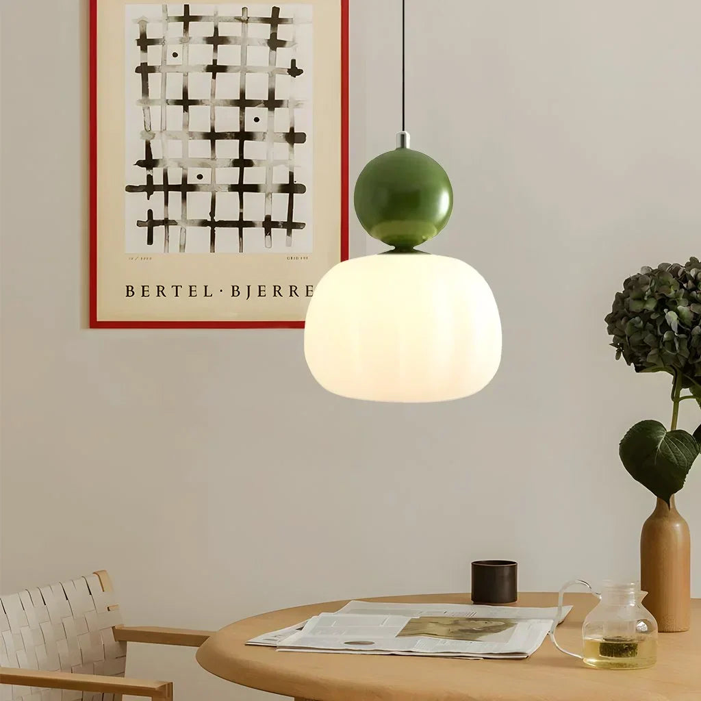 Modern Nordic LED Glass Ceiling Lamp with Adjustable Cord