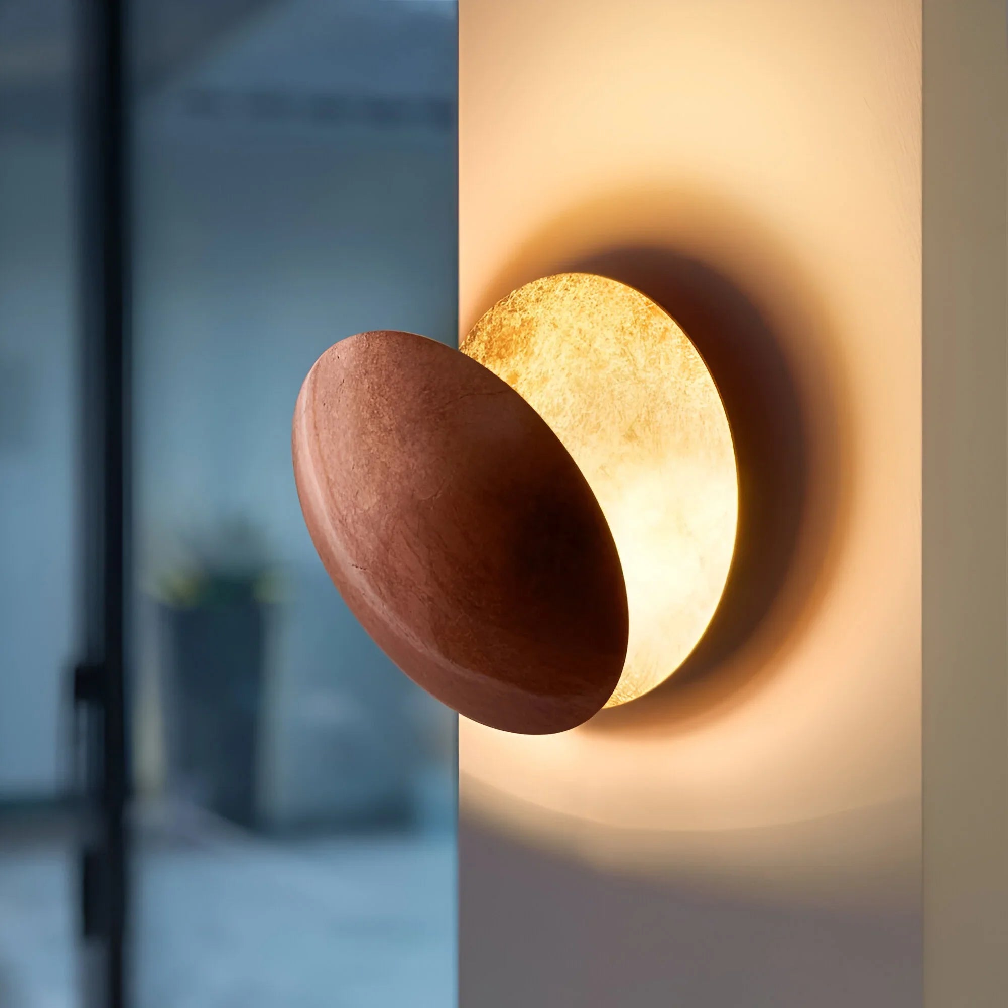 Minimalist Moon LED Wall Light for Hallways, Bedrooms and Entrances