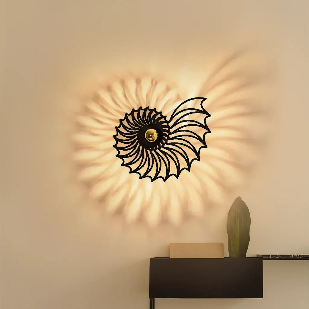 Nautilus Shell Decorative LED Wall Light