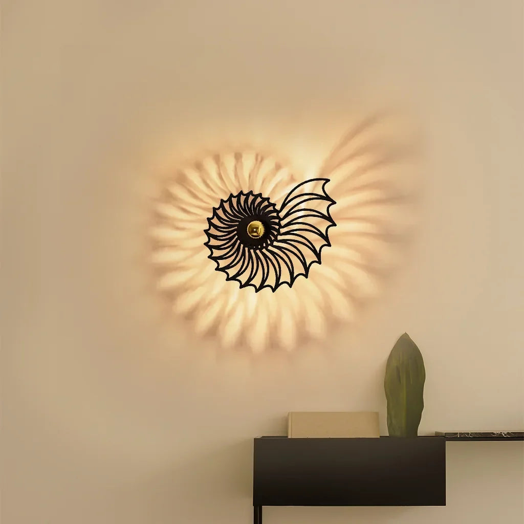 Nautilus Shell Decorative LED Wall Light