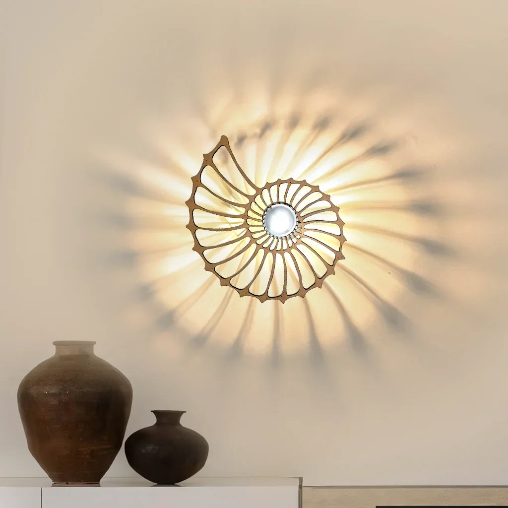 Nautilus Shell Decorative LED Wall Light