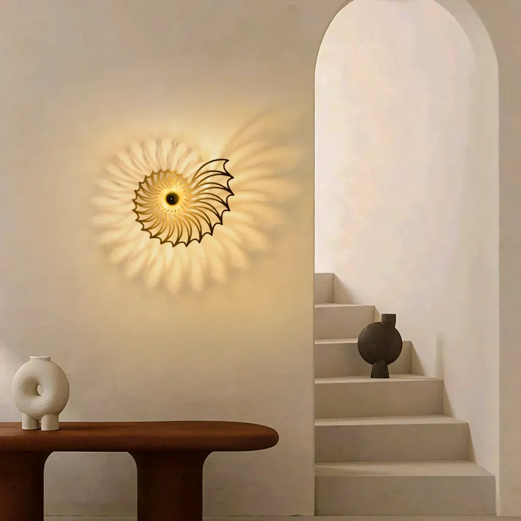 Nautilus Shell Decorative LED Wall Light