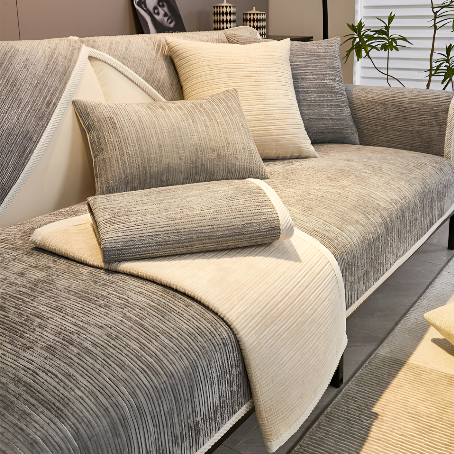 Non-Slip Chenille Sofa Cover